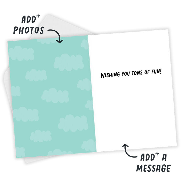 Hallmark Personalized Construction Theme Photo Card For Kid