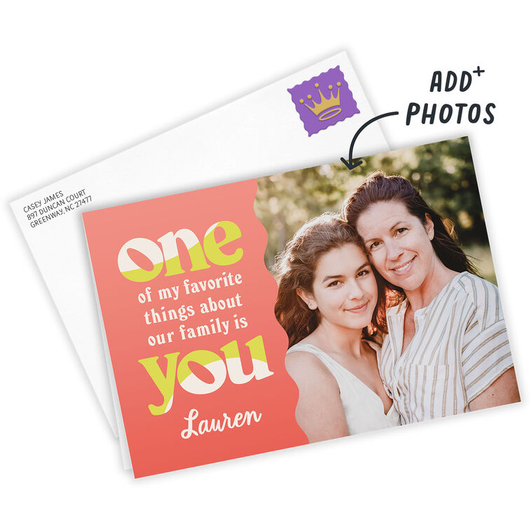 Hallmark Personalized Favorite Thing About Our Family Photo Card