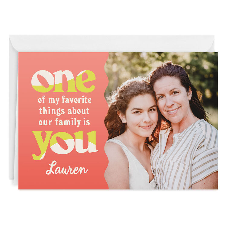 hallmark Personalized Favorite Thing About Our Family Photo Card