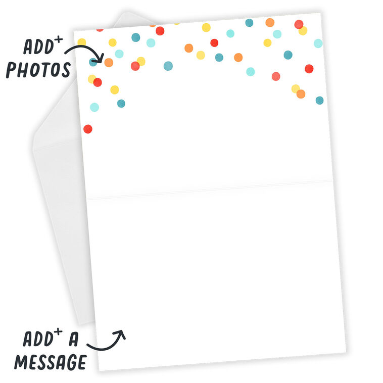 Hallmark Personalized Full Photo Birthday Photo Card 5x7 Horizontal