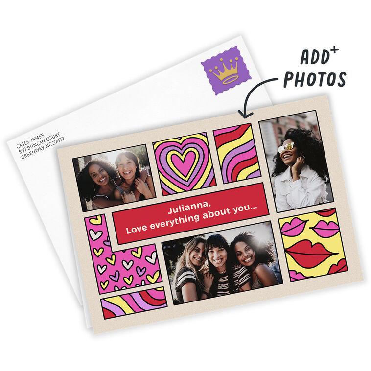 Hallmark Personalized Fun Designs Photo Collage Love Photo Card