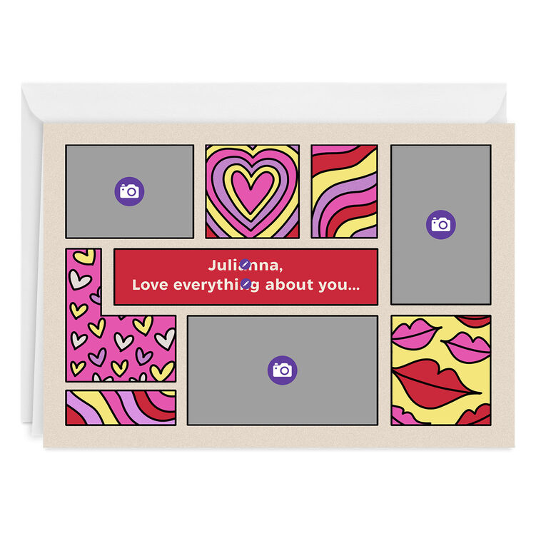 Hallmark Personalized Fun Designs Photo Collage Love Photo Card
