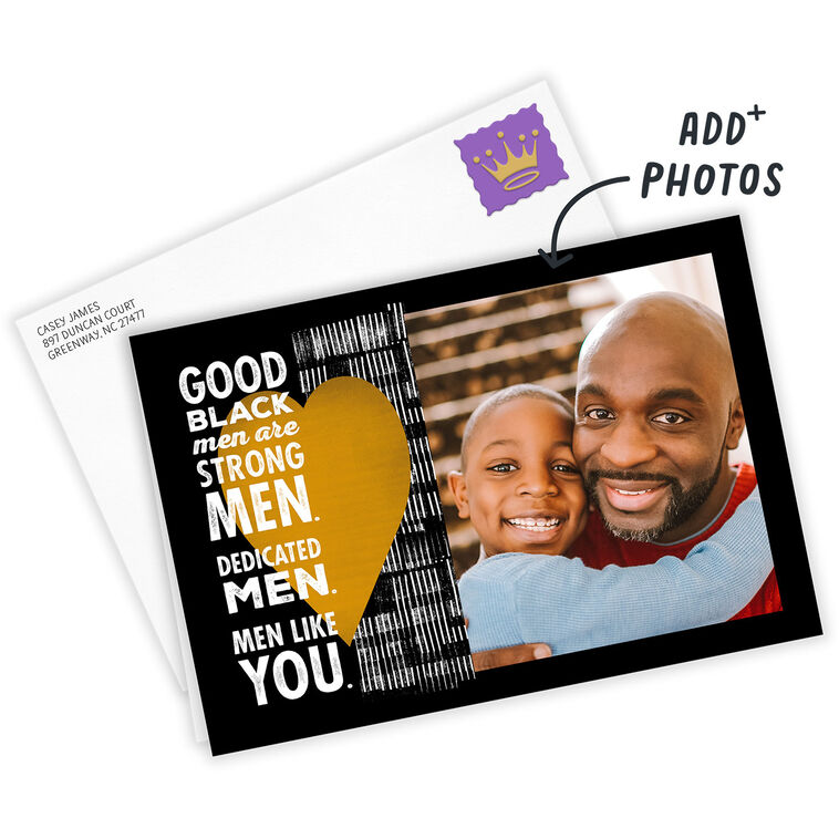 Hallmark Personalized Good Black Men Like You Photo Card