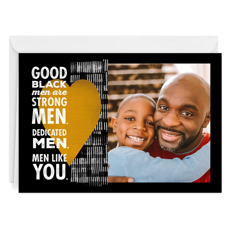 hallmark Personalized Good Black Men Like You Photo Card