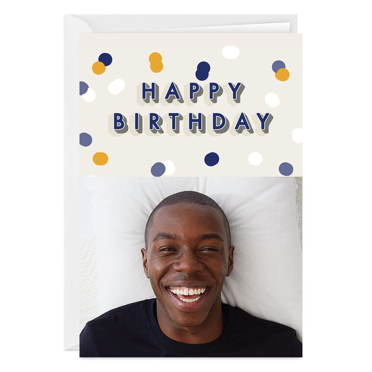 hallmark Personalized Happy Birthday Confetti Photo Card