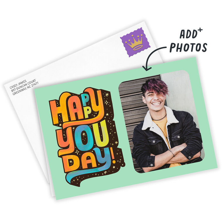Hallmark Personalized Happy You Day Birthday Photo Card