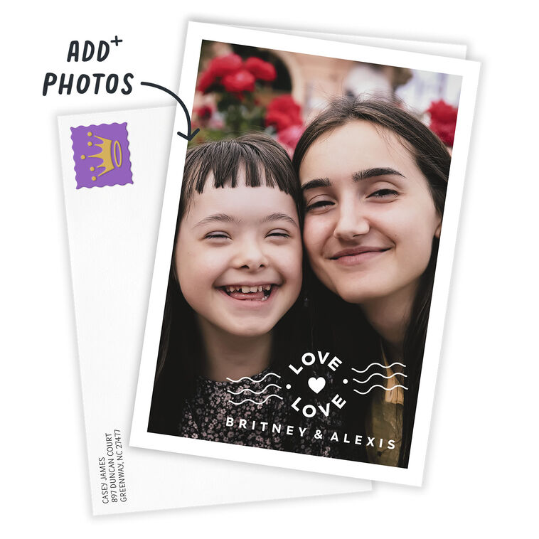 Hallmark Personalized Heart Postmark Love Photo Card