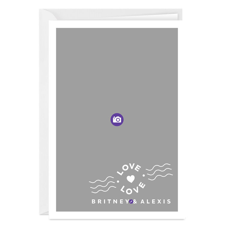 Hallmark Personalized Heart Postmark Love Photo Card