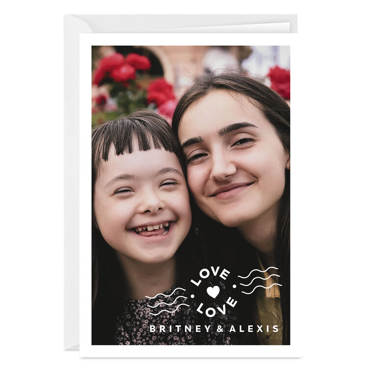 hallmark Personalized Heart Postmark Love Photo Card