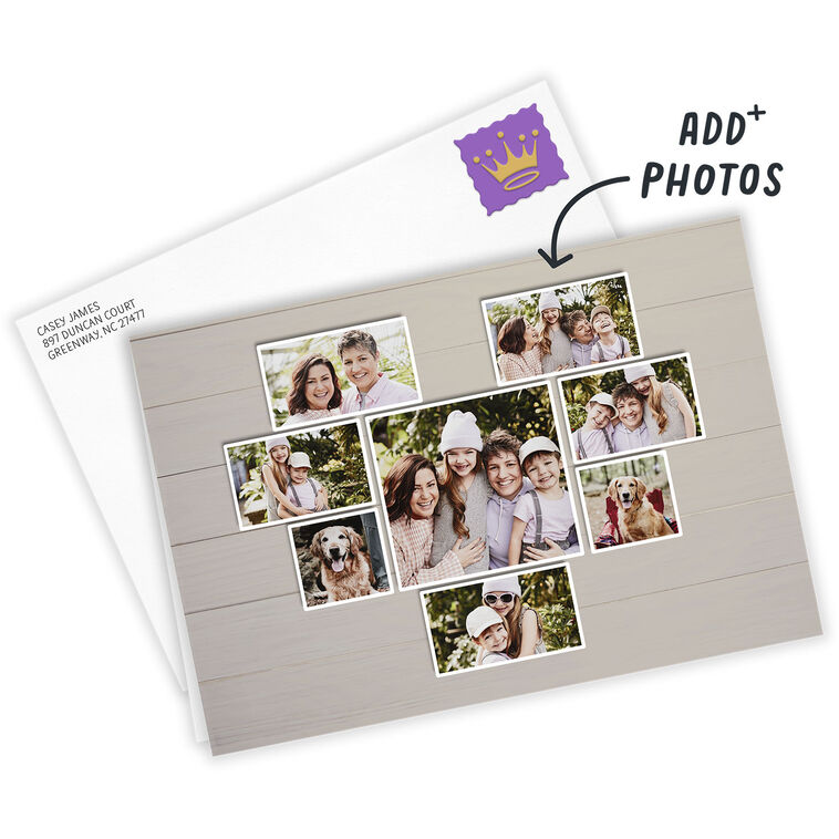Hallmark Personalized Heart-Shaped Photo Collage Photo Card