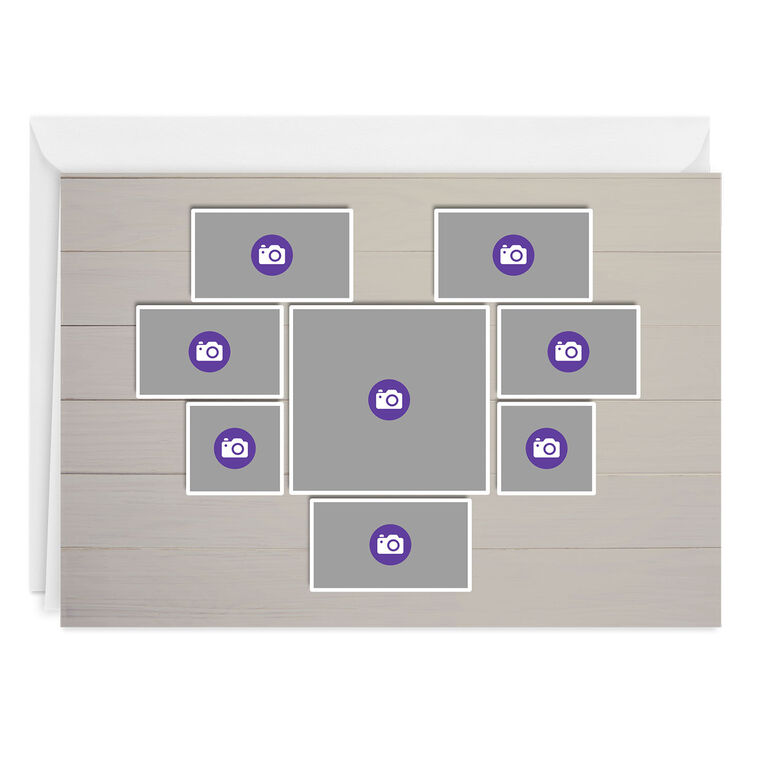 Hallmark Personalized Heart-Shaped Photo Collage Photo Card