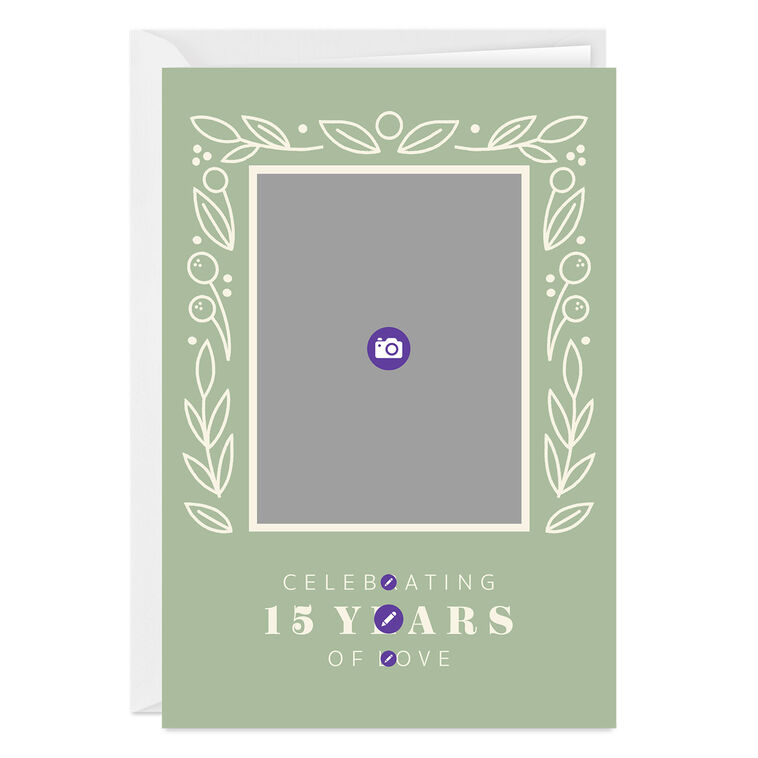 Hallmark Personalized Leaves And Berries Celebration Photo Card