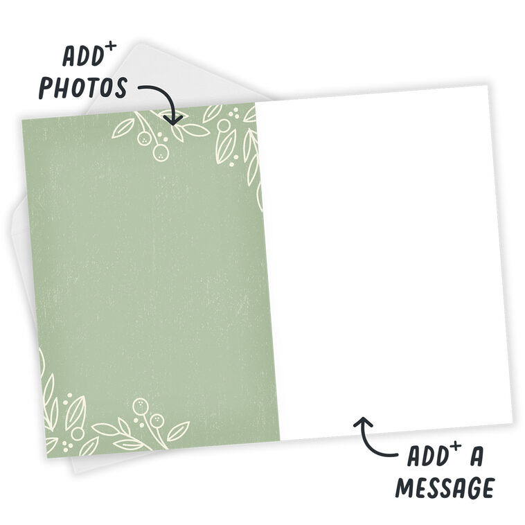 Hallmark Personalized Leaves And Berries Celebration Photo Card
