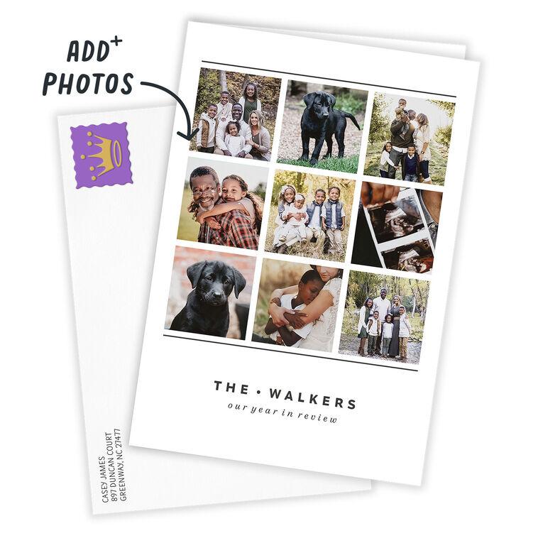 Hallmark Personalized Lines On White Photo Collage Photo Card