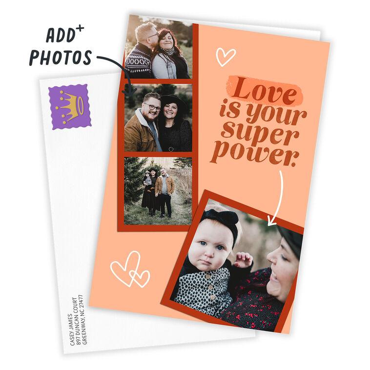 Hallmark Personalized Love Is Your Super Power Photo Card