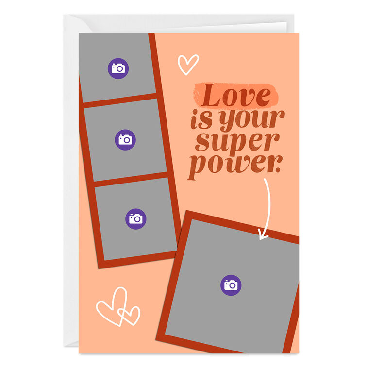 Hallmark Personalized Love Is Your Super Power Photo Card