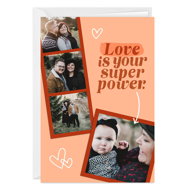 hallmark Personalized Love Is Your Super Power Photo Card