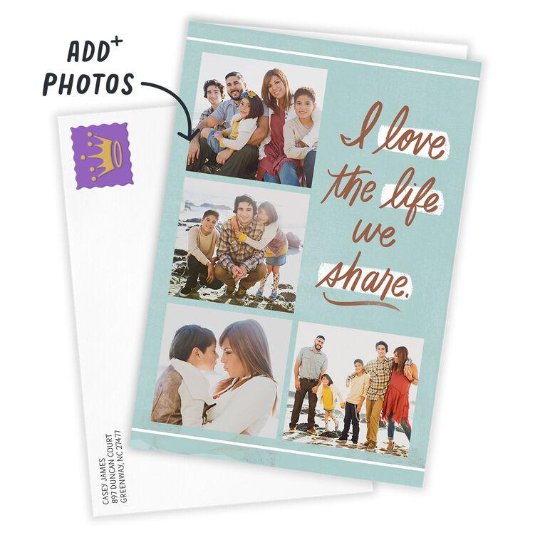 Hallmark Personalized Love The Life We Share Love Photo Card