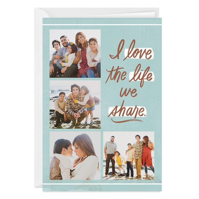 hallmark Personalized Love the Life We Share Love Photo Card