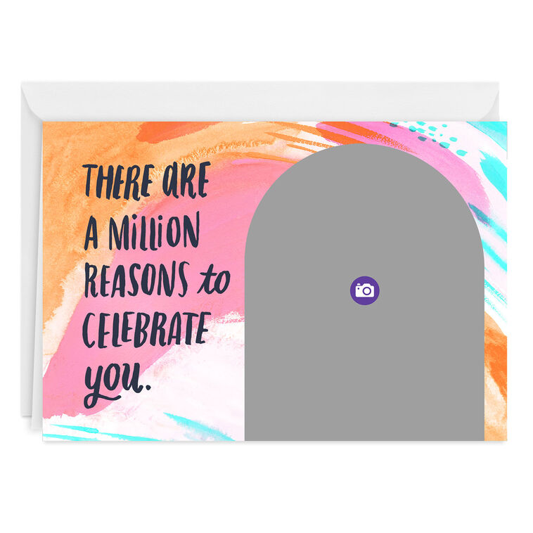Hallmark Personalized Million Reasons Birthday Photo Card