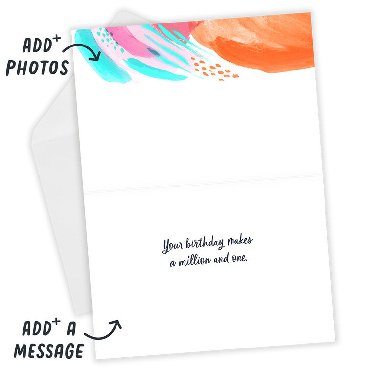 Hallmark Personalized Million Reasons Birthday Photo Card