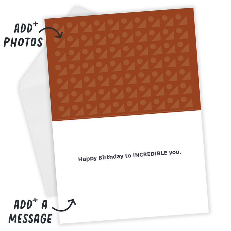 Hallmark Personalized Orange Photo Corners Photo Card