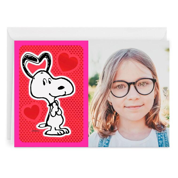 hallmark Personalized Peanuts® Snoopy and Hearts Love Photo Card