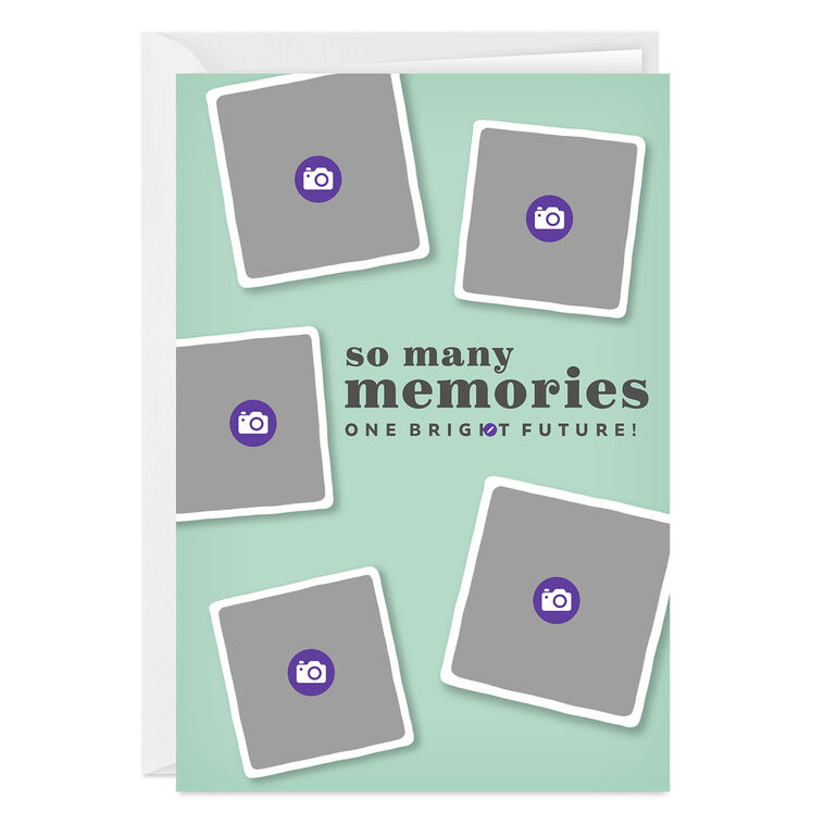 Hallmark Personalized Photo Collage Mint Green Photo Card