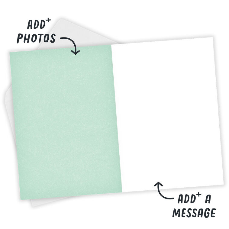 Hallmark Personalized Photo Collage Mint Green Photo Card