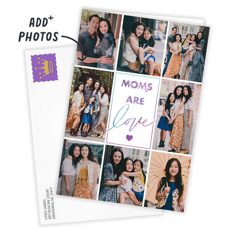 Hallmark Personalized Photo Collage Moms Are Love Photo Card