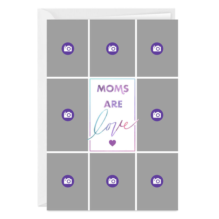 Hallmark Personalized Photo Collage Moms Are Love Photo Card
