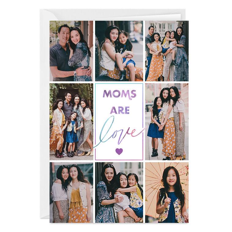 hallmark Personalized Photo Collage Moms Are Love Photo Card