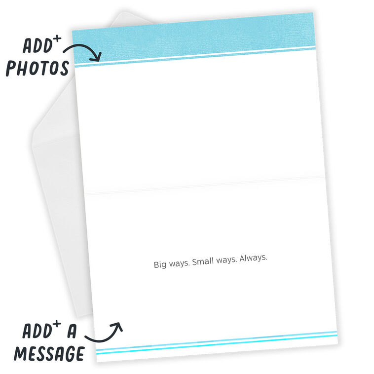 Hallmark Personalized Rainbow Lettering Love Photo Card