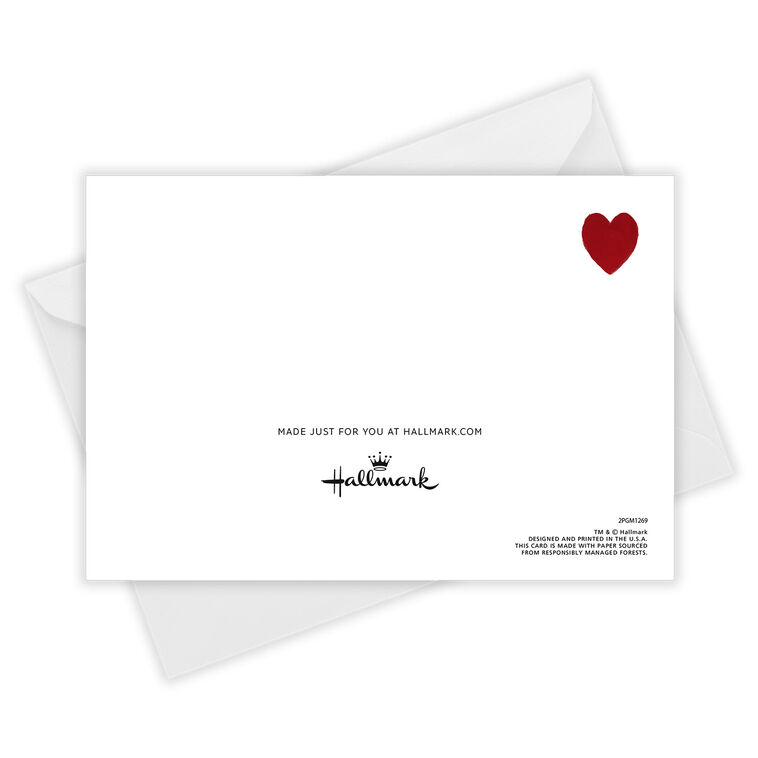 Hallmark Personalized Red And Pink Hearts Love Card