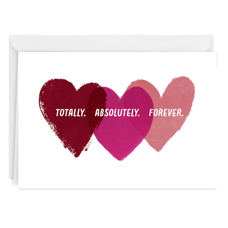 hallmark Personalized Red and Pink Hearts Love Card