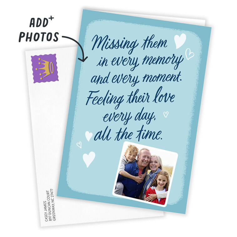 Hallmark Personalized Remembering Their Love Tribute Photo Card