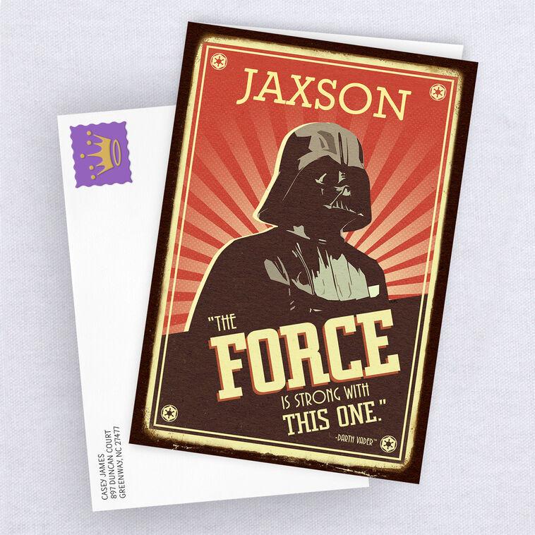 Hallmark Personalized Star Wars™ Darth Vader™ Card