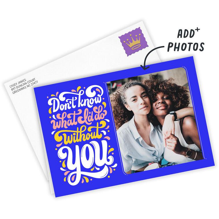 Hallmark Personalized What Would I Do Without You Photo Card
