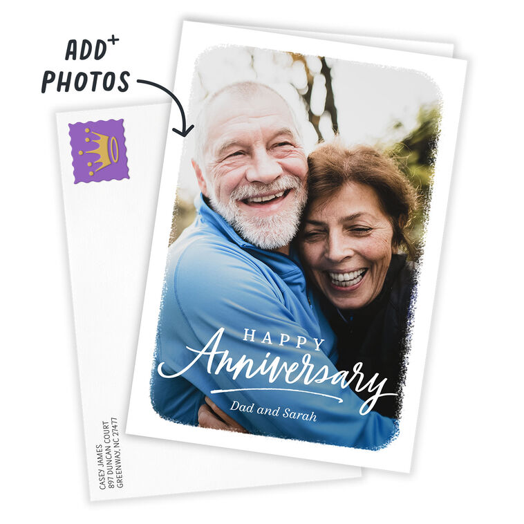 Hallmark Personalized White Frame Anniversary Photo Card