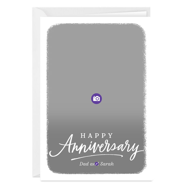 Hallmark Personalized White Frame Anniversary Photo Card