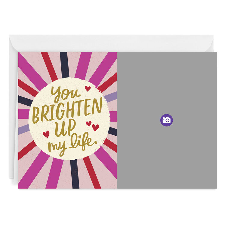 Hallmark Personalized You Brighten Up My Life Love Photo Card