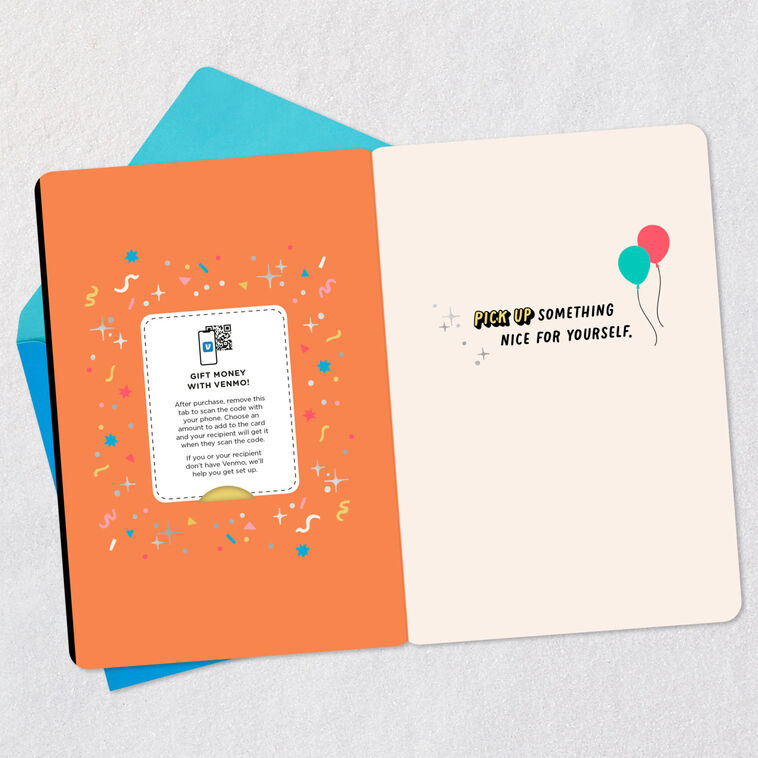 Hallmark Pick Up Something Nice Truck With Cake Venmo Birthday Card