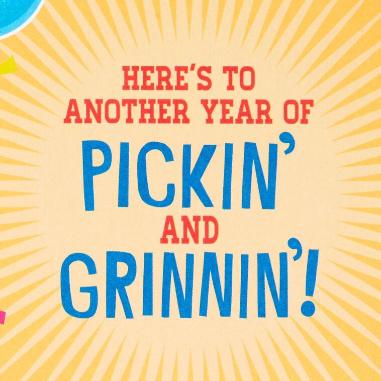 Hallmark Pickin' And Grinnin' Funny Musical Birthday Card With Motion