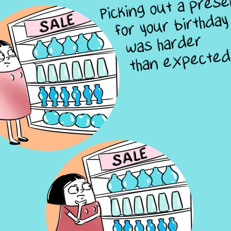 Hallmark Picking Out Your Present Funny Birthday Card
