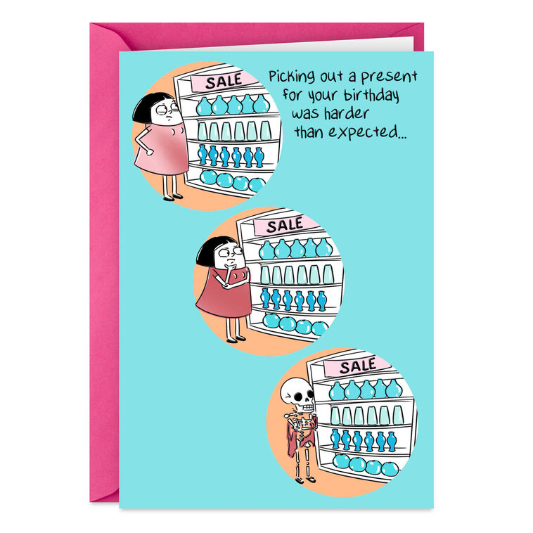 hallmark Picking Out Your Present Funny Birthday Card