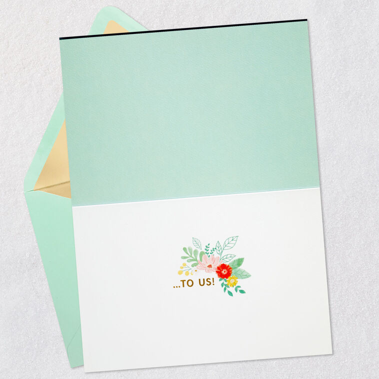 Hallmark Pink And Coral Flowers With Greenery Anniversary Card For Spouse