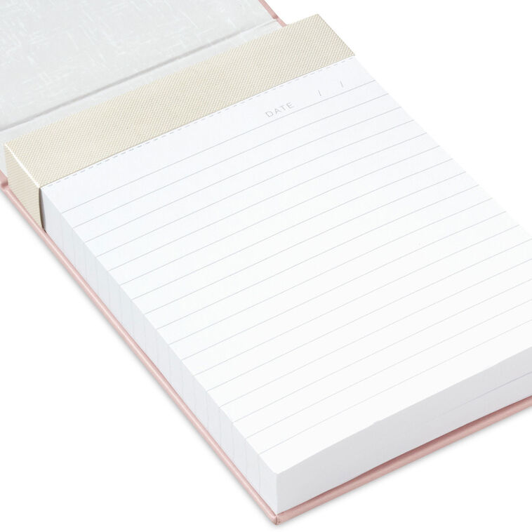 Hallmark Pink And Gold Honeycomb Faux Leather Large List Pad