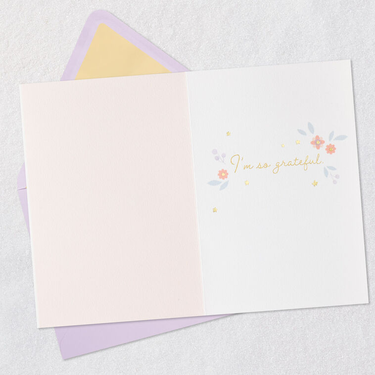 Hallmark Pink And Purple Flowers So Grateful Thank-You Card