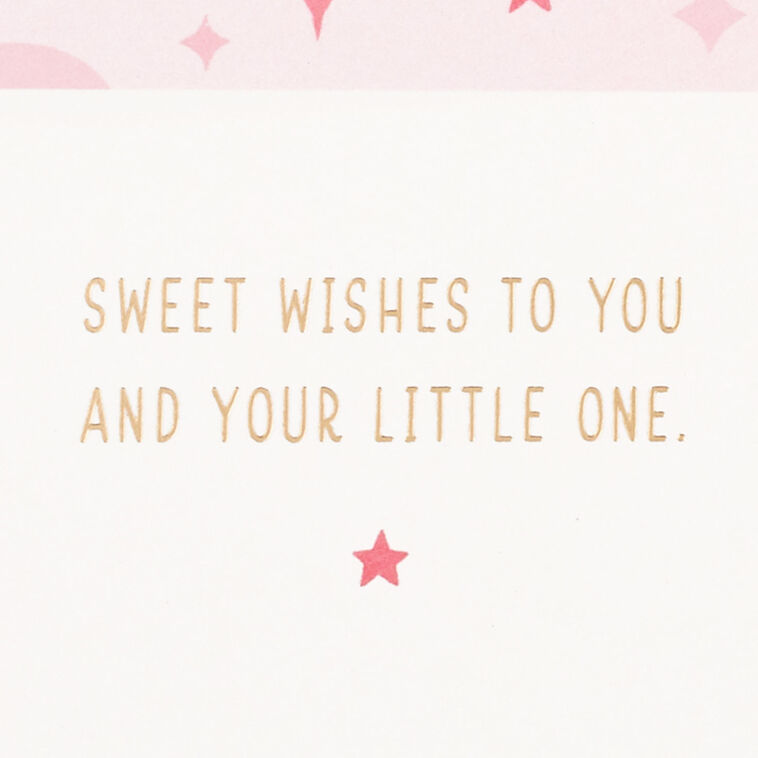 Hallmark Pink Balloons 3D Pop-Up New Baby Girl Card