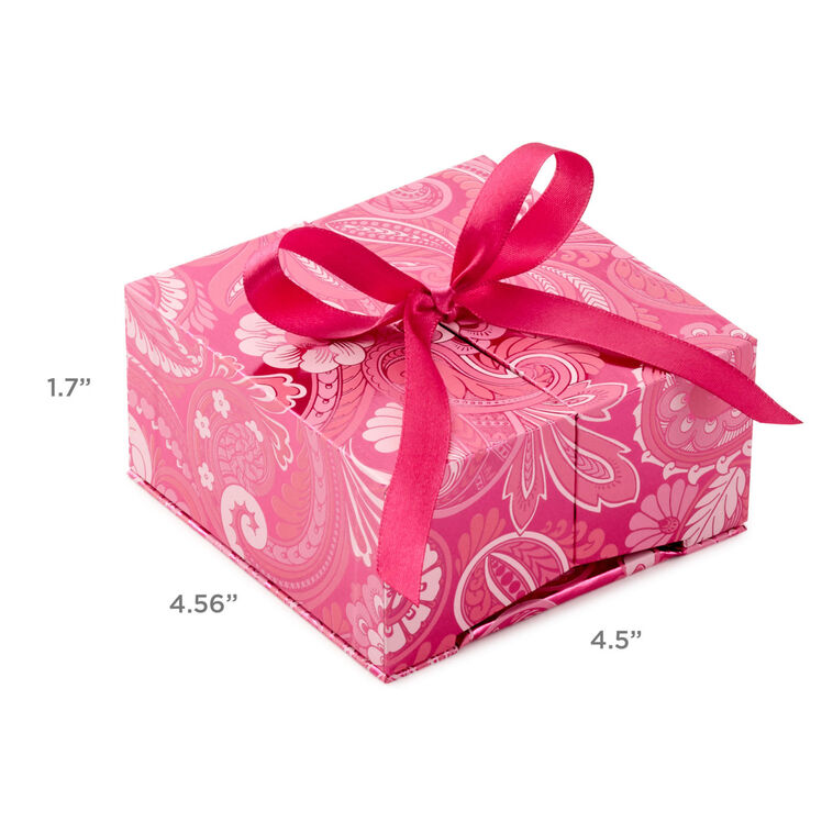 Hallmark Pink Paisley Flowers Gift Card Holder Pop-Up Box